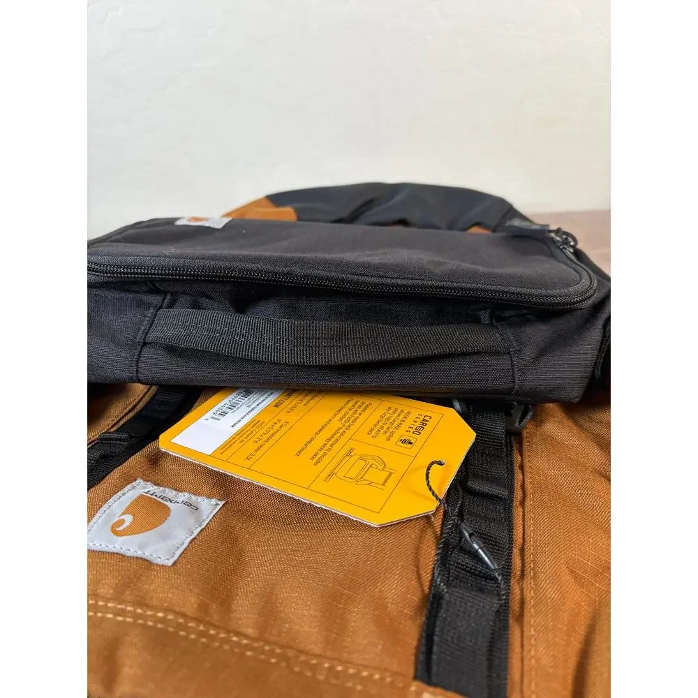 New! Carhartt Cargo Series 20L Daypack 3 Can Cooler Backpack Brown CB0369